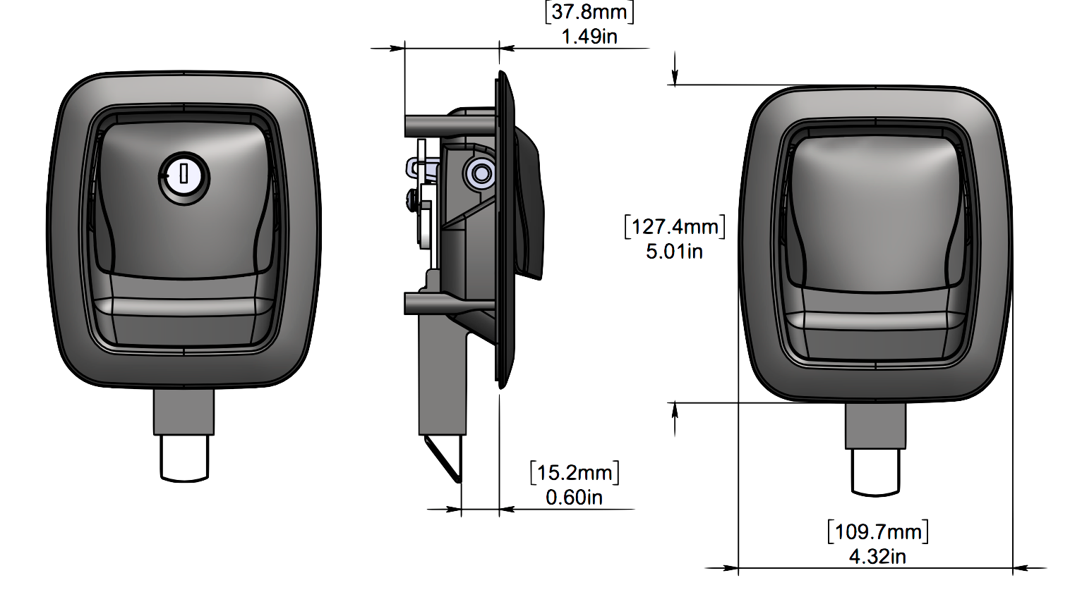Secure Series Locking Slam Latch(Southco Style)
