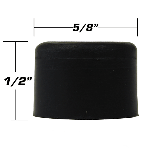 Rubber Door Bumper 5/8 W X 1/2" H